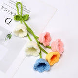 Bell Orchid Bouquet Kintted Crochet Flower