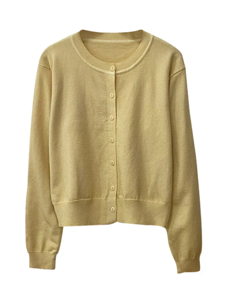 Elegant Button Down Knitted Cardigan