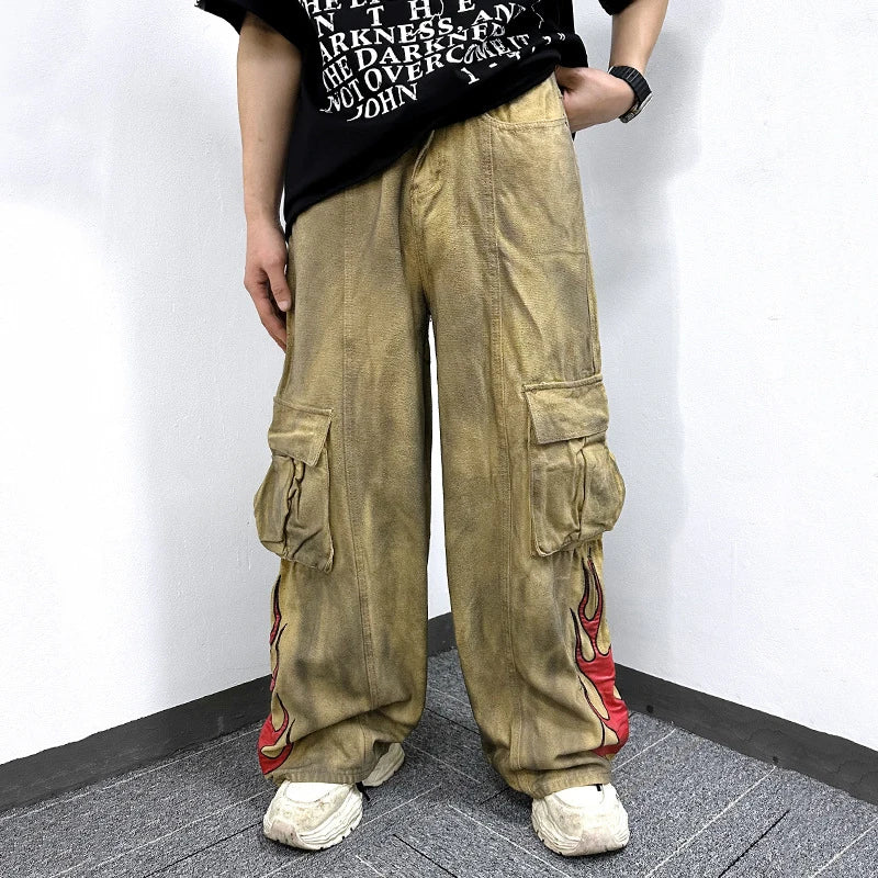 Tie Dye American Style Cargo Pants