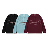 Cityboy Embroidered Zipper Pullover Sweatshirt