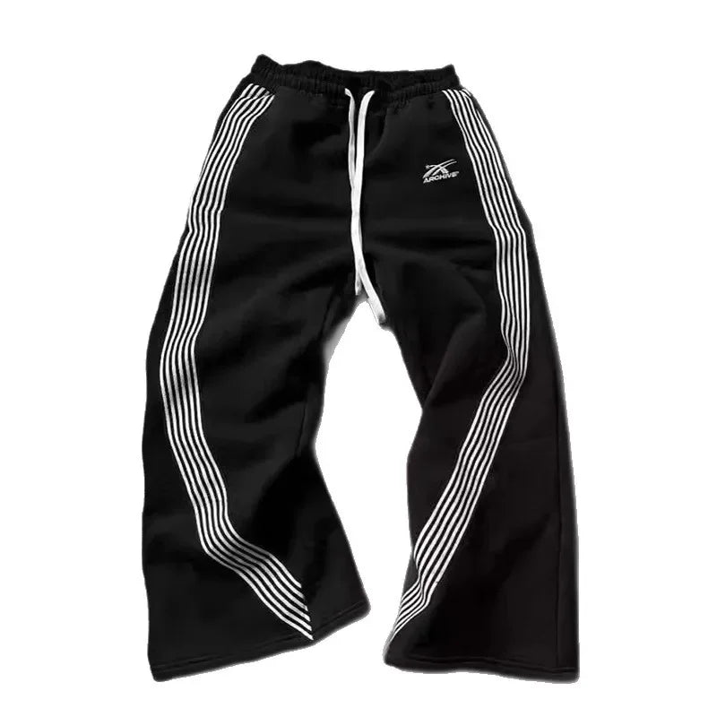 Y2K Striped Pattern Straight Leg Pants