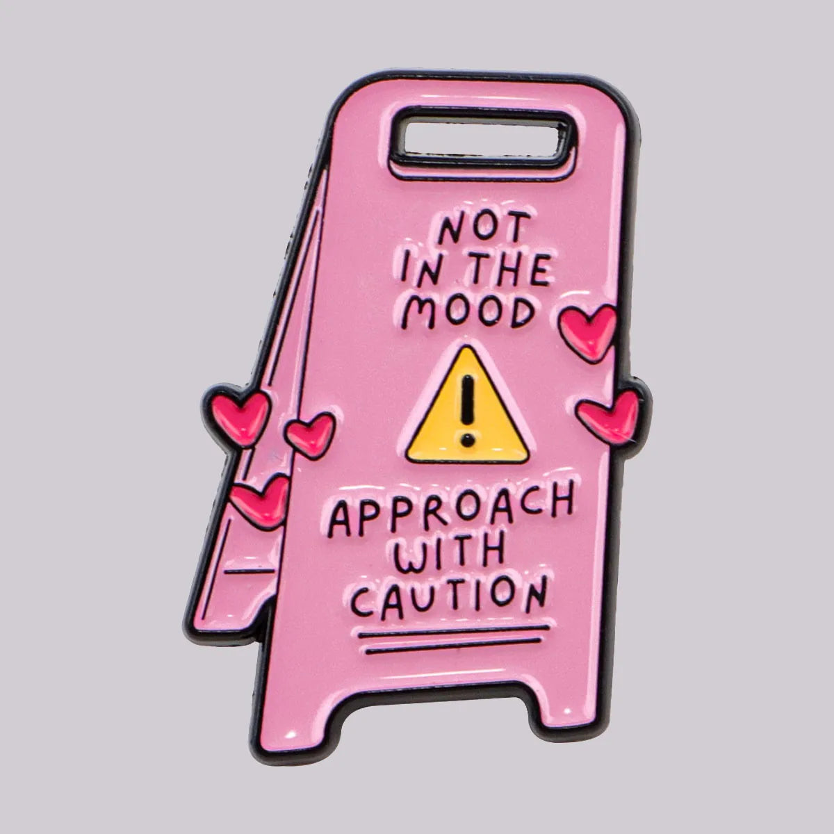 Warning Sign Brooches