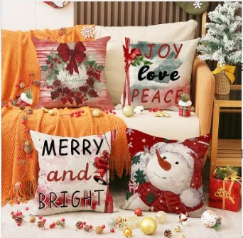 Vintage Christmas Pillow Covers