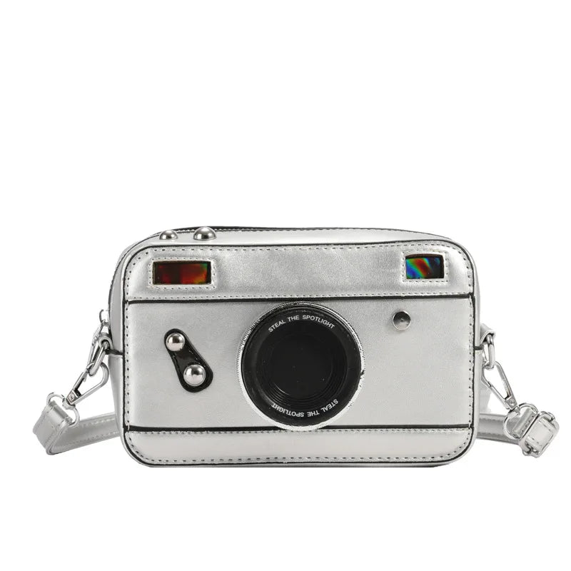 Blue Camera Shape Cross Bag