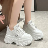 Solid Color Platform Sneakers