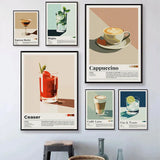 Nostalgic Minimalist Cafe Posters