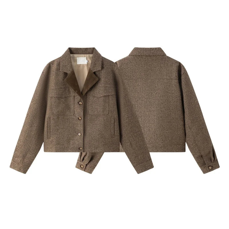 Corporate Girlie Cropped Women's Winter Coat