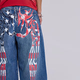 Vintage Wings High Waisted Jeans