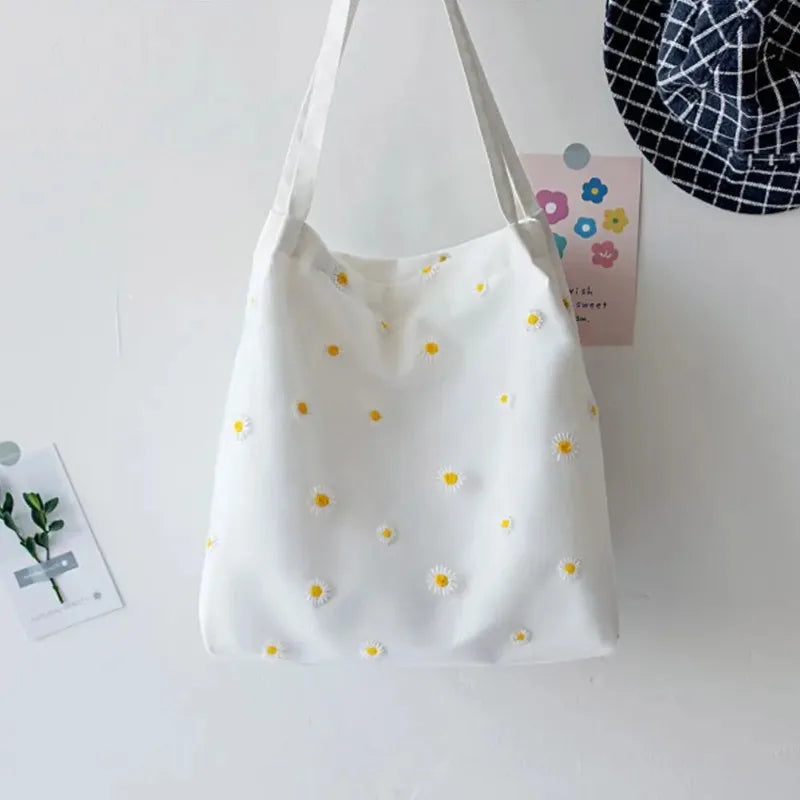 Casual Canvas Girls Shopping Handbag