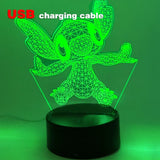 Led Cute Touch Lamp Anime Stitch