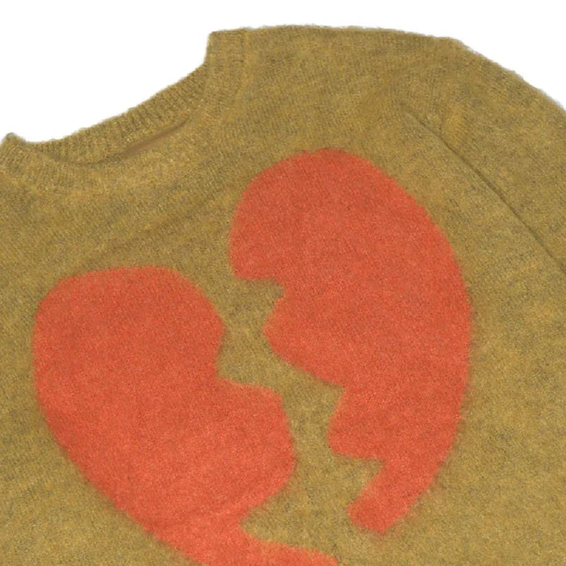 Oversized Knitted Sweater Graphic