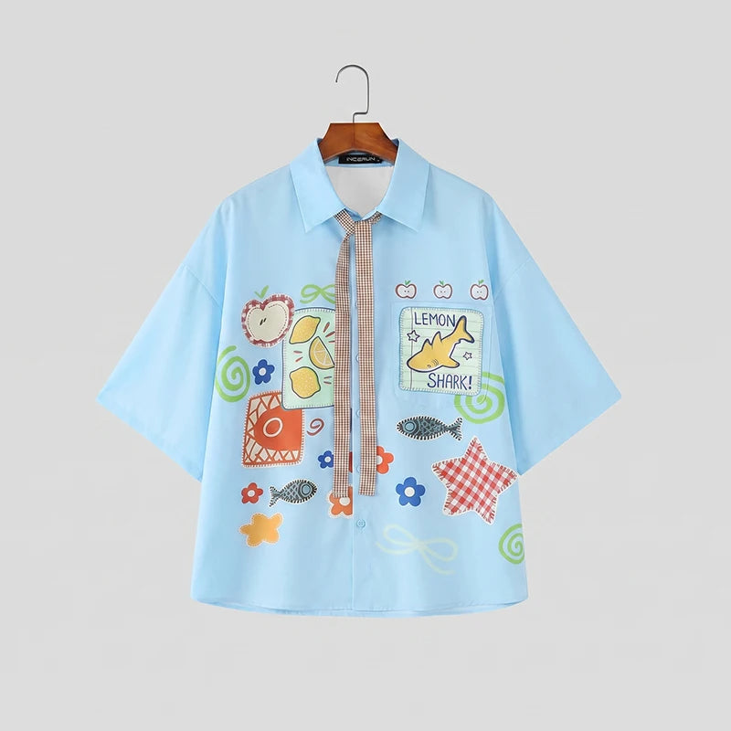 Lemon Shark Colorful Print Shirt