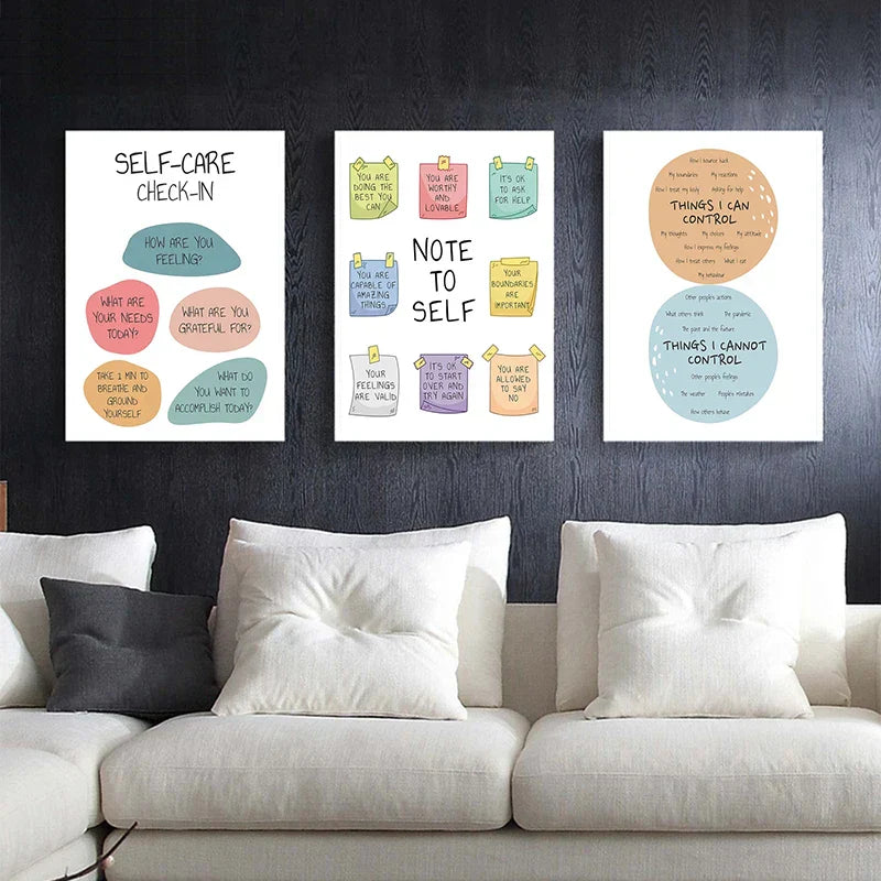 Mental Health Inspiring Quote Poster