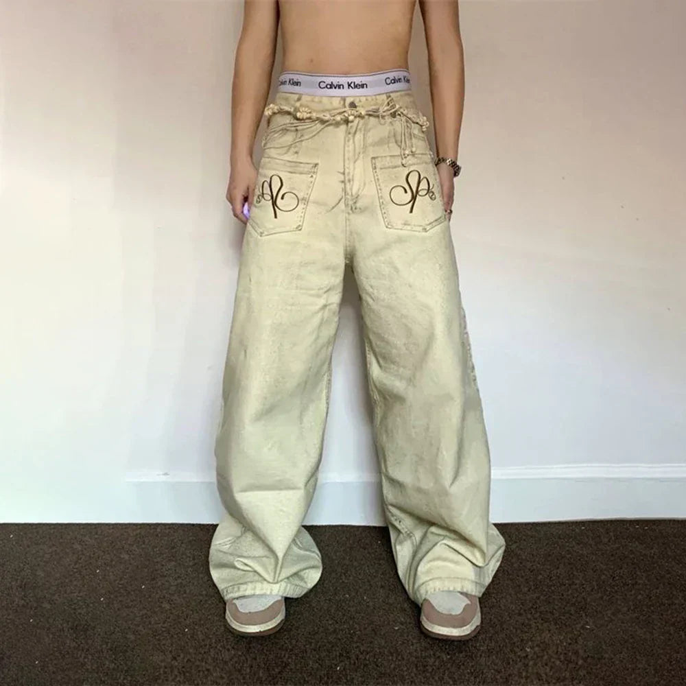 Y2K Loose Straight Jeans