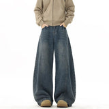 Funky Blue Wide Leg Denim Jeans