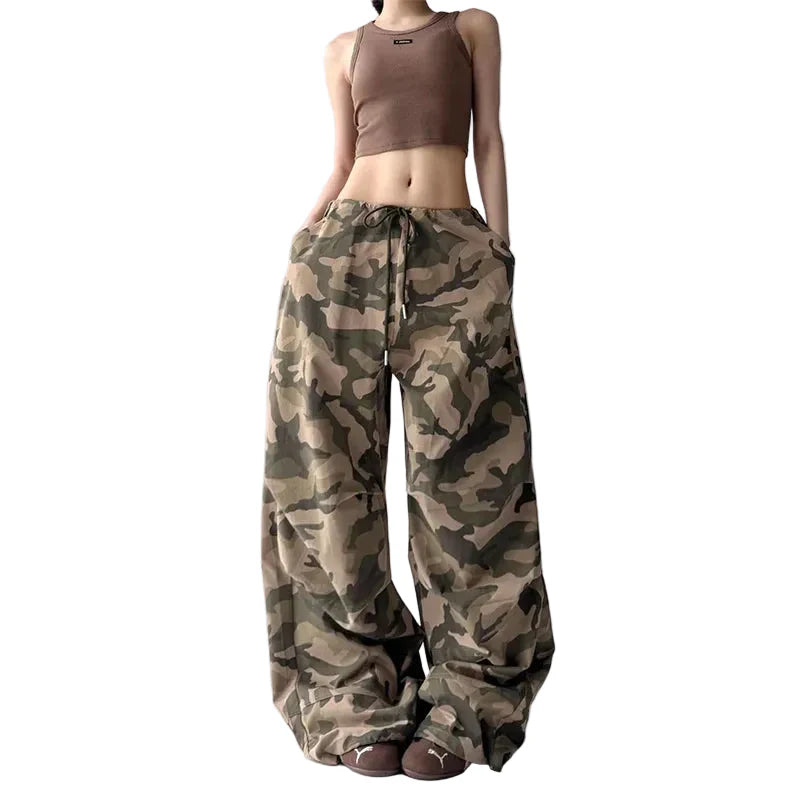 Camo Vintage Wide Leg Cargo Pants