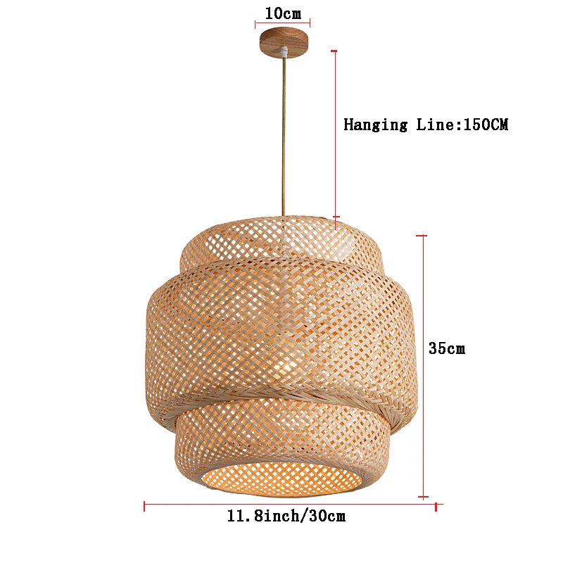 Eco Bamboo Pendant Light