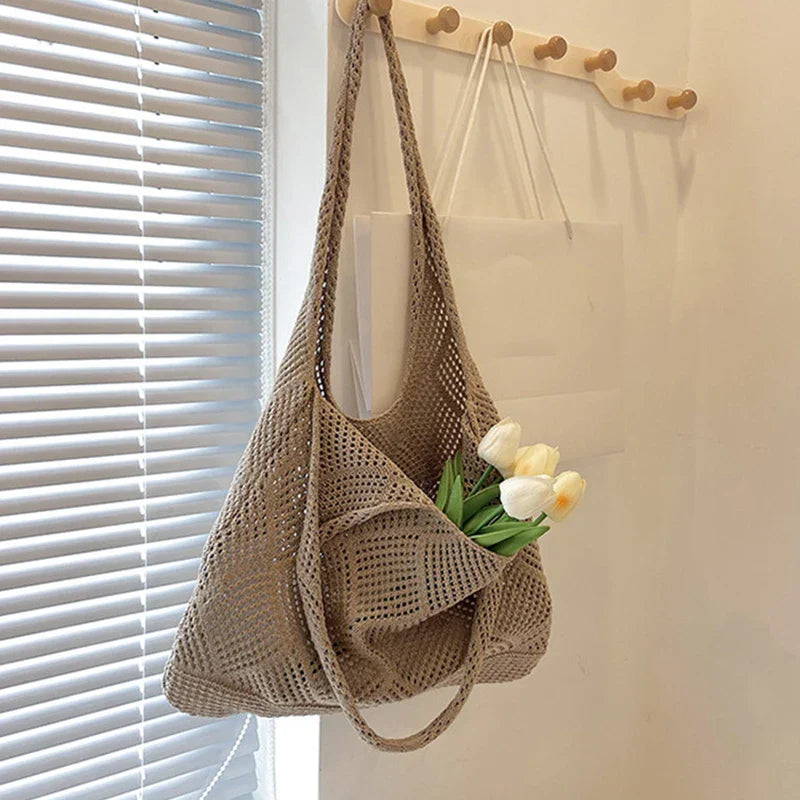 Retro Handgefertigte Häkeltasche für Damen