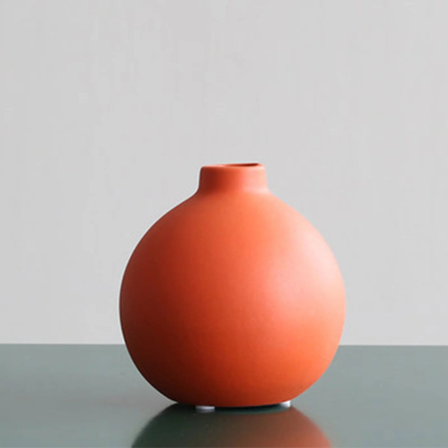 Vintage Nordic Ceramic Vase With Dry Flower