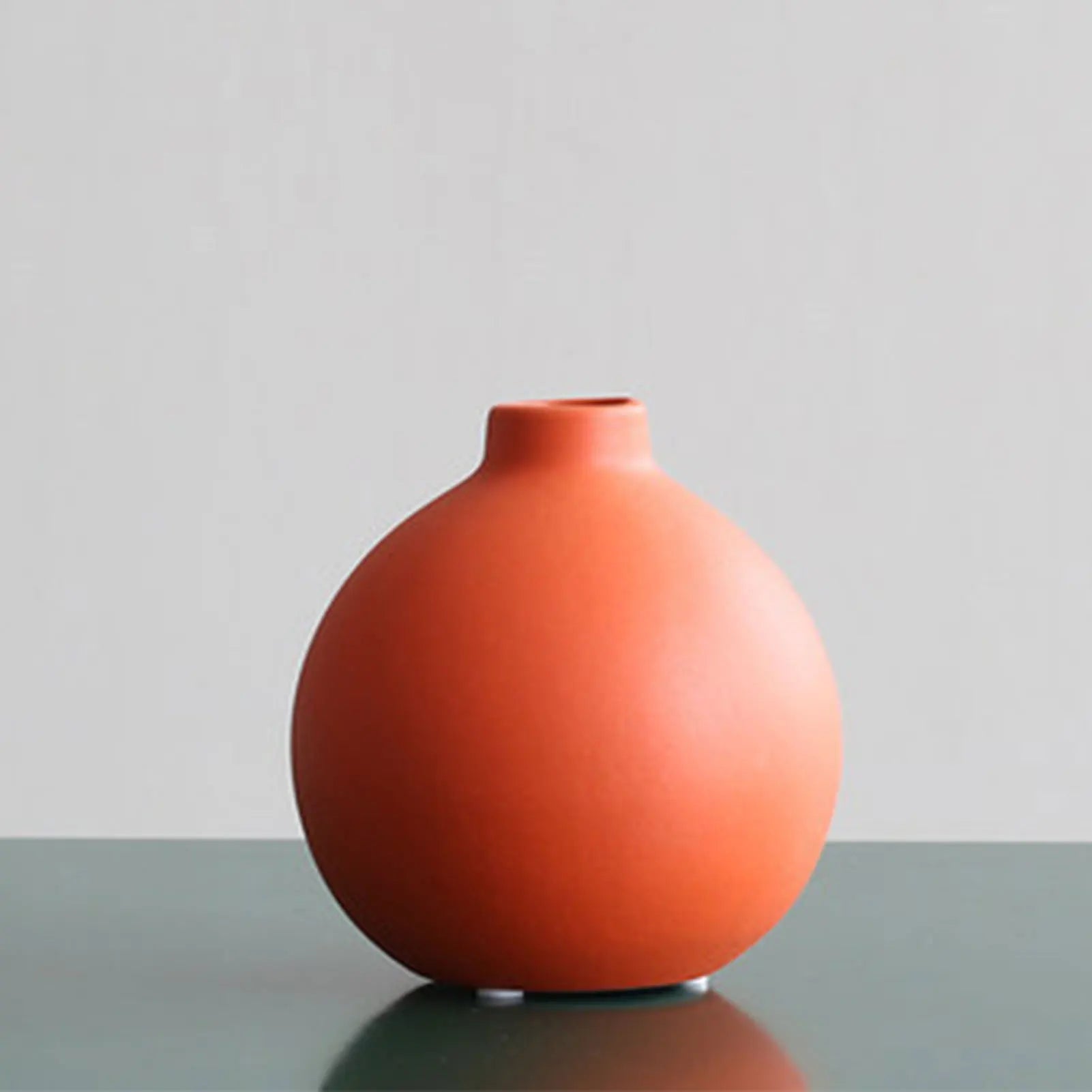 Vintage Nordic Ceramic Vase With Dry Flower