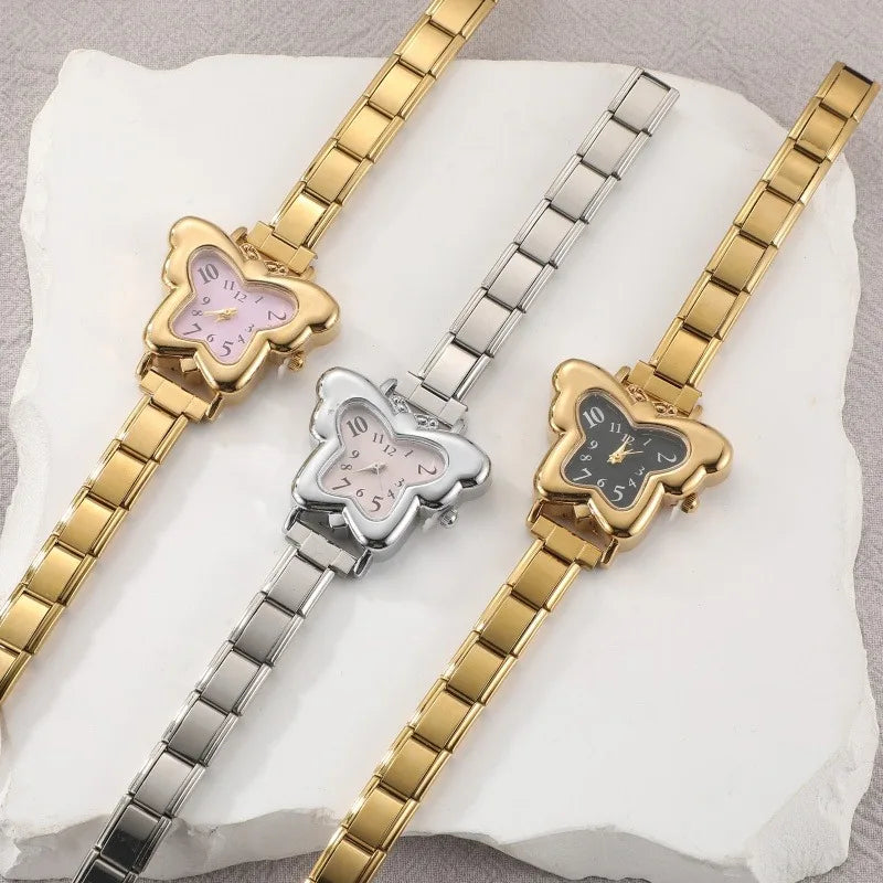 Italian Stainless Butterfly Watch