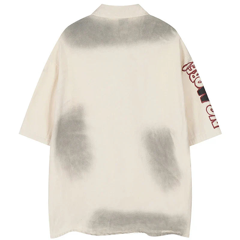 Vintage Spray Painted Dirty Letter T-Shirt