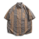 Plaid Striped Loose Shirt
