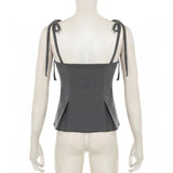 Acubi Lace Bow Corset Top
