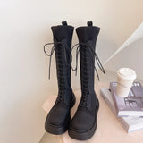 Lolita Zipper Thick Sole Zipper Boots