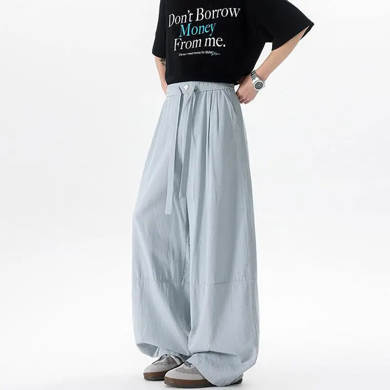 Palazzo Wide Leg Parachute Pants