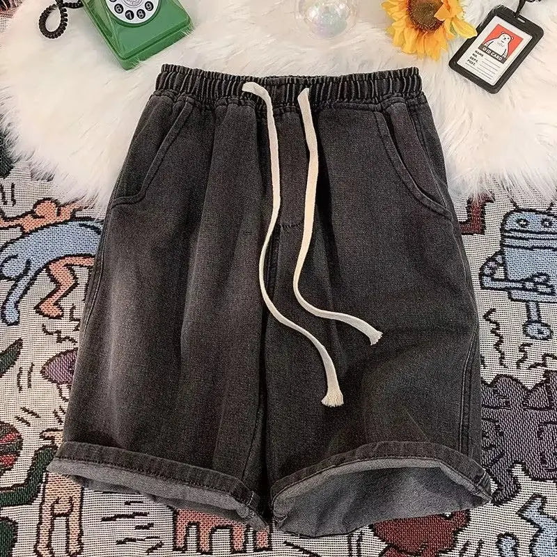 Vintage Loose Male Wide Leg Short