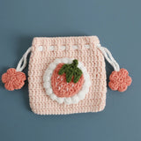 Kawaii Fruit Crochet Coin Wallet Mini Handwoven Bag