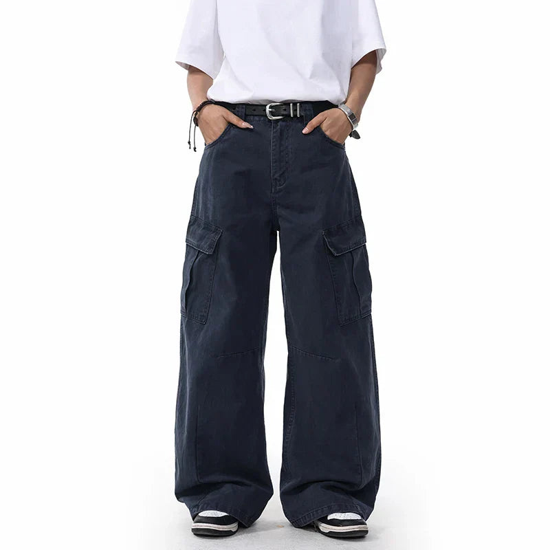Loose Straight Leg Cargo Pants