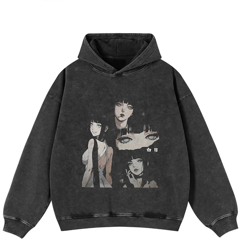 Anime Girl Graphic Hoodie