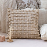 Soft Decorative Cover Plaid Throw Pillow Cover