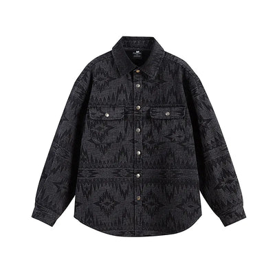 Camisa Jacquard Lavada Vintage