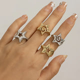 Hollow Star Girl Rings