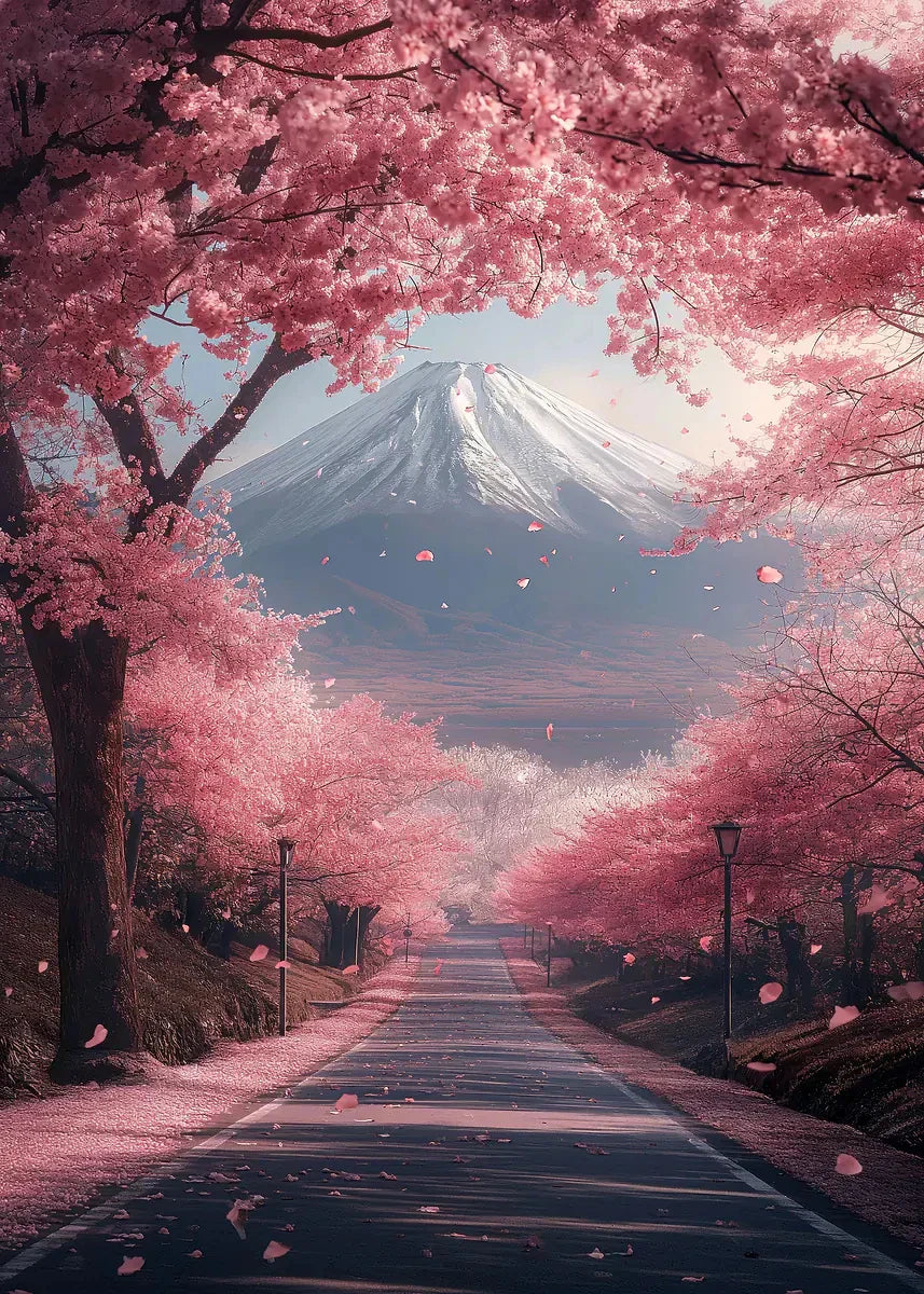 Japanese Cherry Blossoms Poster