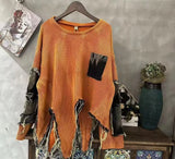 Langarm Ripped Grunge Pullover