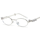 Bling Rhinestone Oval Sunglasses