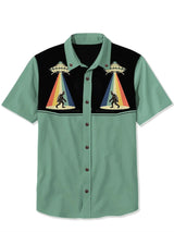 Summer Color Block Button Down Shirt