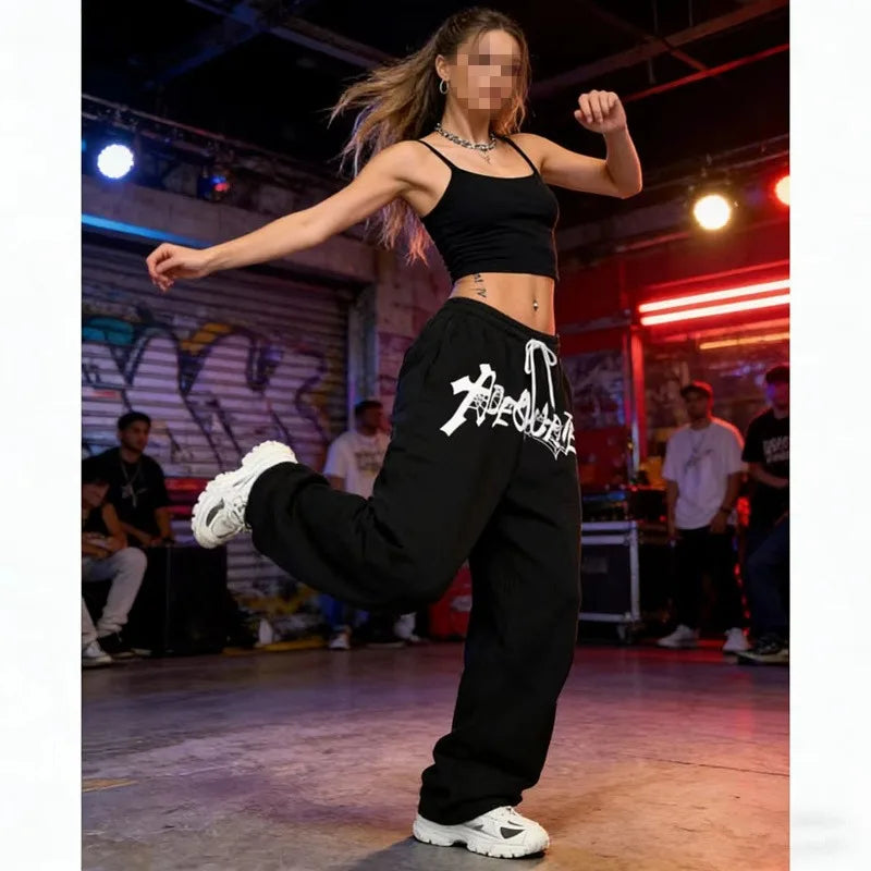 Y2K Star Wide Leg Sweatpants