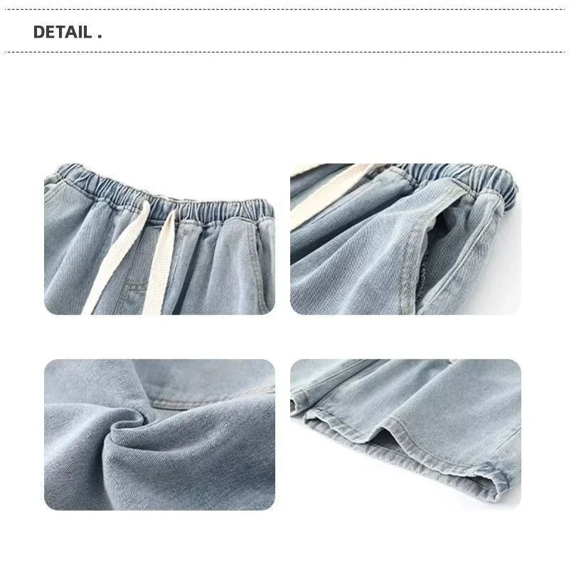 Casual Loose Fit Denim Short