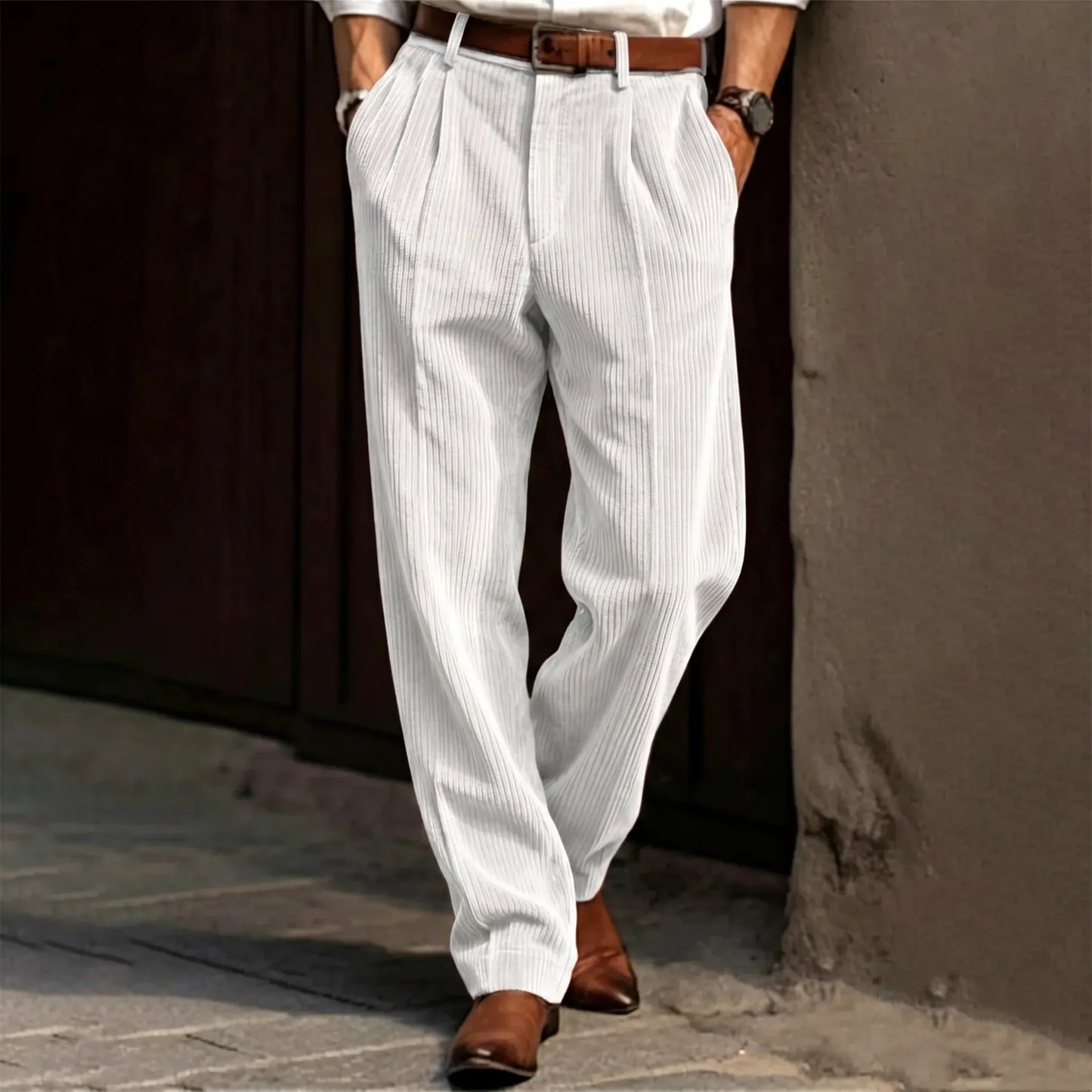 Men's Corduroy Striped Pants