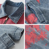 Weird Core Tie-dye Cowboy Denim Jacket