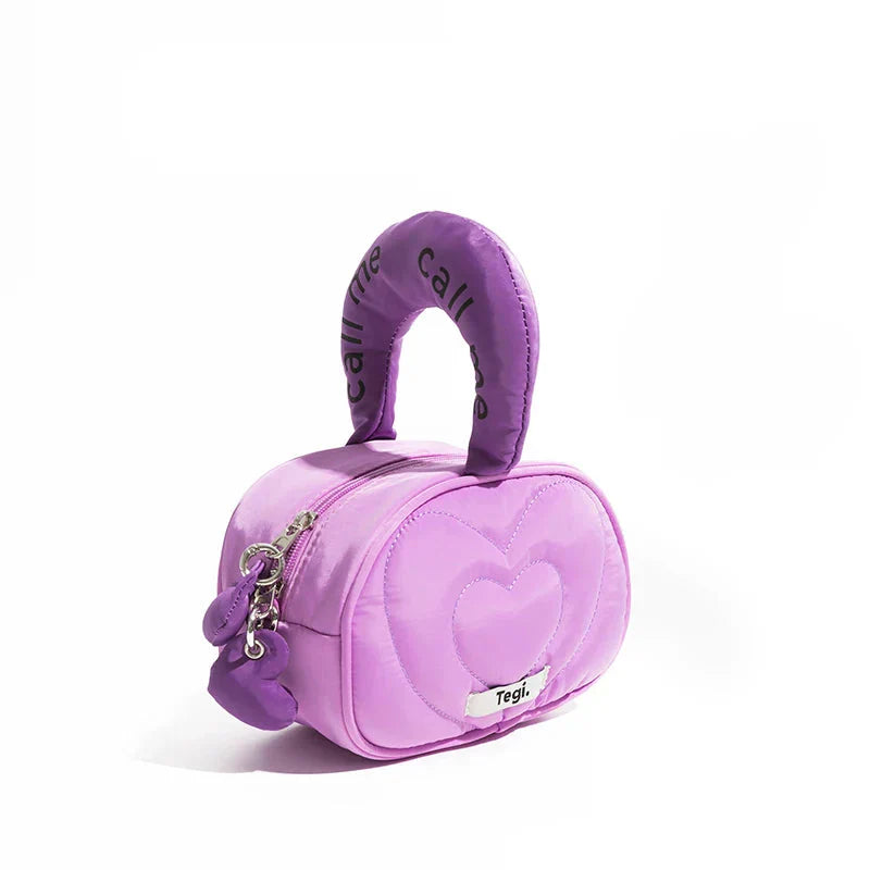 Weird Core Heart Embroidery Bag