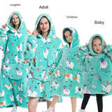 Family Oversize Sherpa Blanket Hoodie