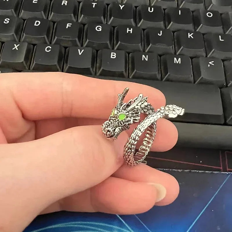 Anillo Dragón Curvo