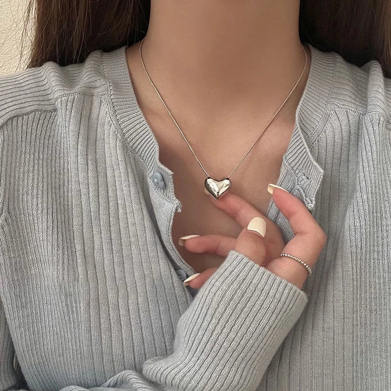 Chic Vintage Heart Pendant Necklace