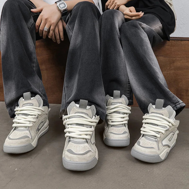 Retro American Rocket Platform School Sneakers
